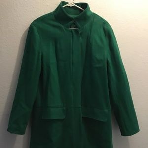 Cartise green coat wool mix size large